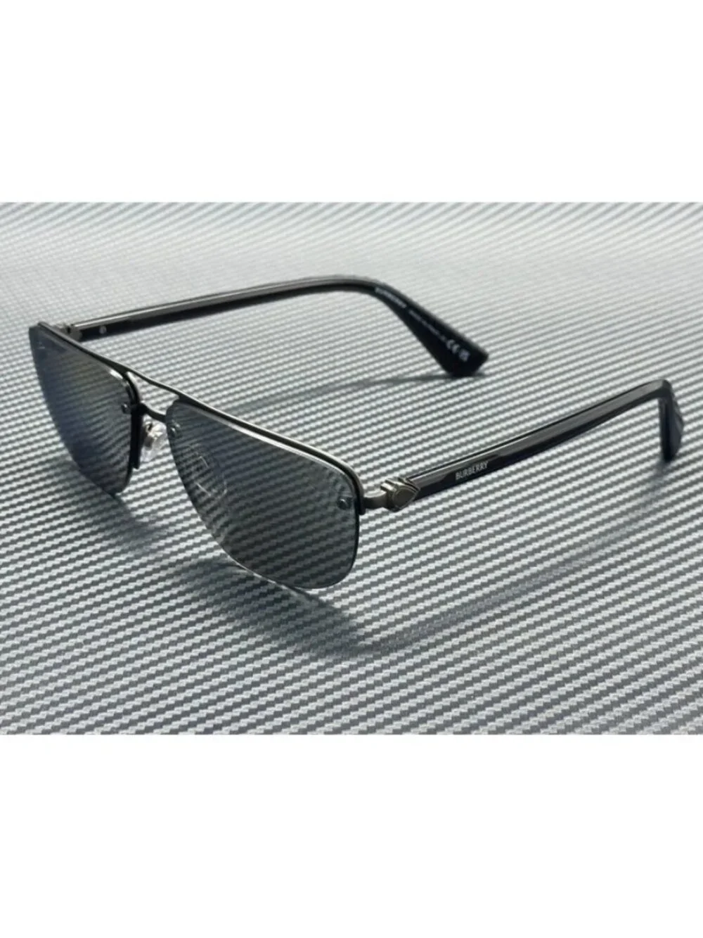 New Burberry Men Matte Grey Sunglasses 63-15-140
